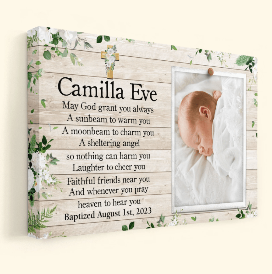 May God Grant You Always A Sunbeam To Warm You - Personalized Wrapped Canvas 516032 - DiyGiftly