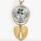 May we all encounter that touch of green symbolizing luck in the journey of life - Patrick's Day Metal Pendant 763195 - DiyGiftly