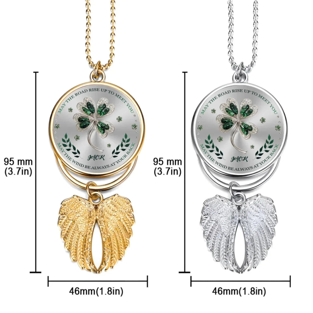 May we all encounter that touch of green symbolizing luck in the journey of life - Patrick's Day Metal Pendant 763195 - DiyGiftly