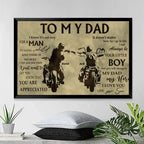 Meaningful From Biker Son To Dad - Family Poster 740773 - 740777 - DiyGiftly