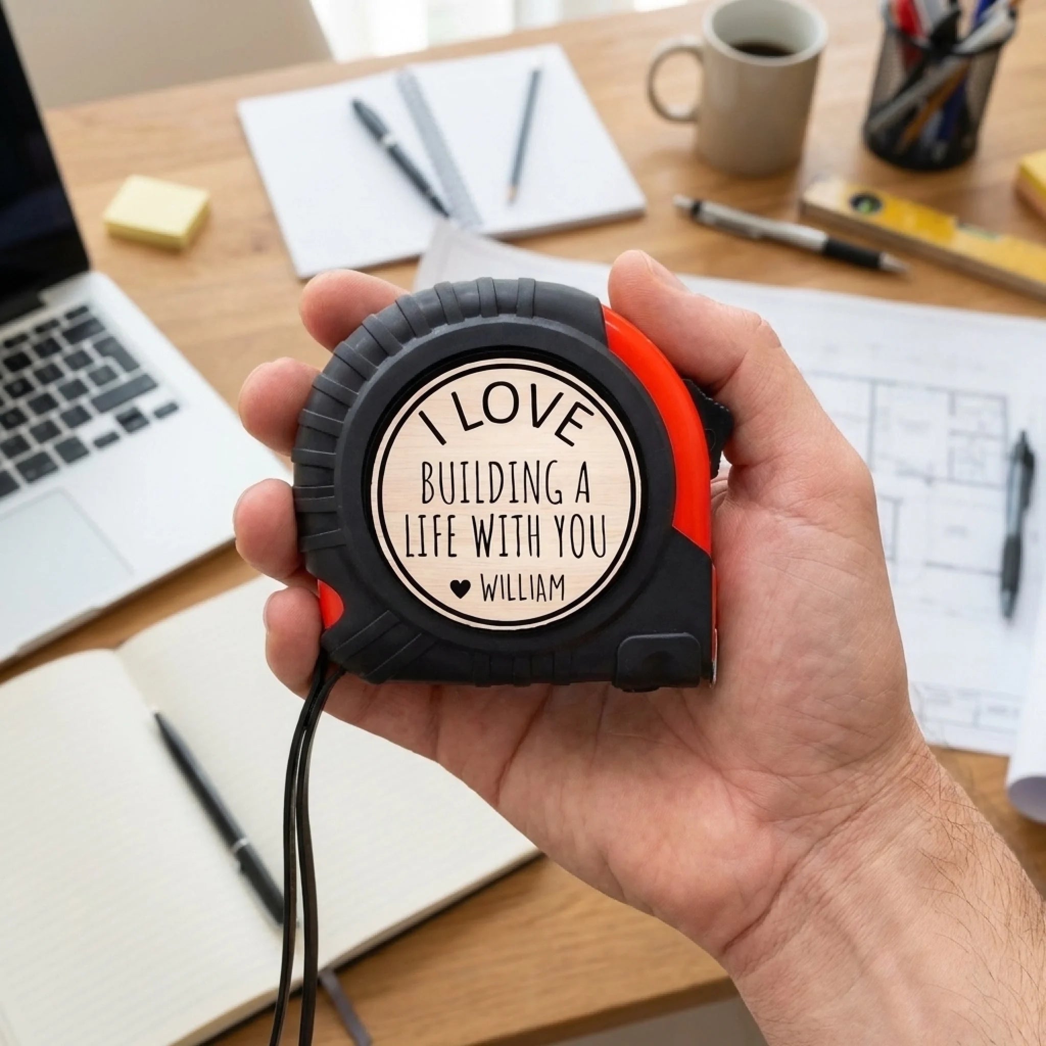 Measure Love Every Day - Personalized Tape Measure, Custom Groom Gift for Weddings, Anniversaries, and Holidays 1158822 - DiyGiftly