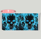 Melted Skull On Fire - Personalized Skull Accent Mug 748454 - DiyGiftly