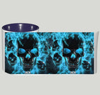 Melted Skull On Fire - Personalized Skull Accent Mug 748454 - DiyGiftly