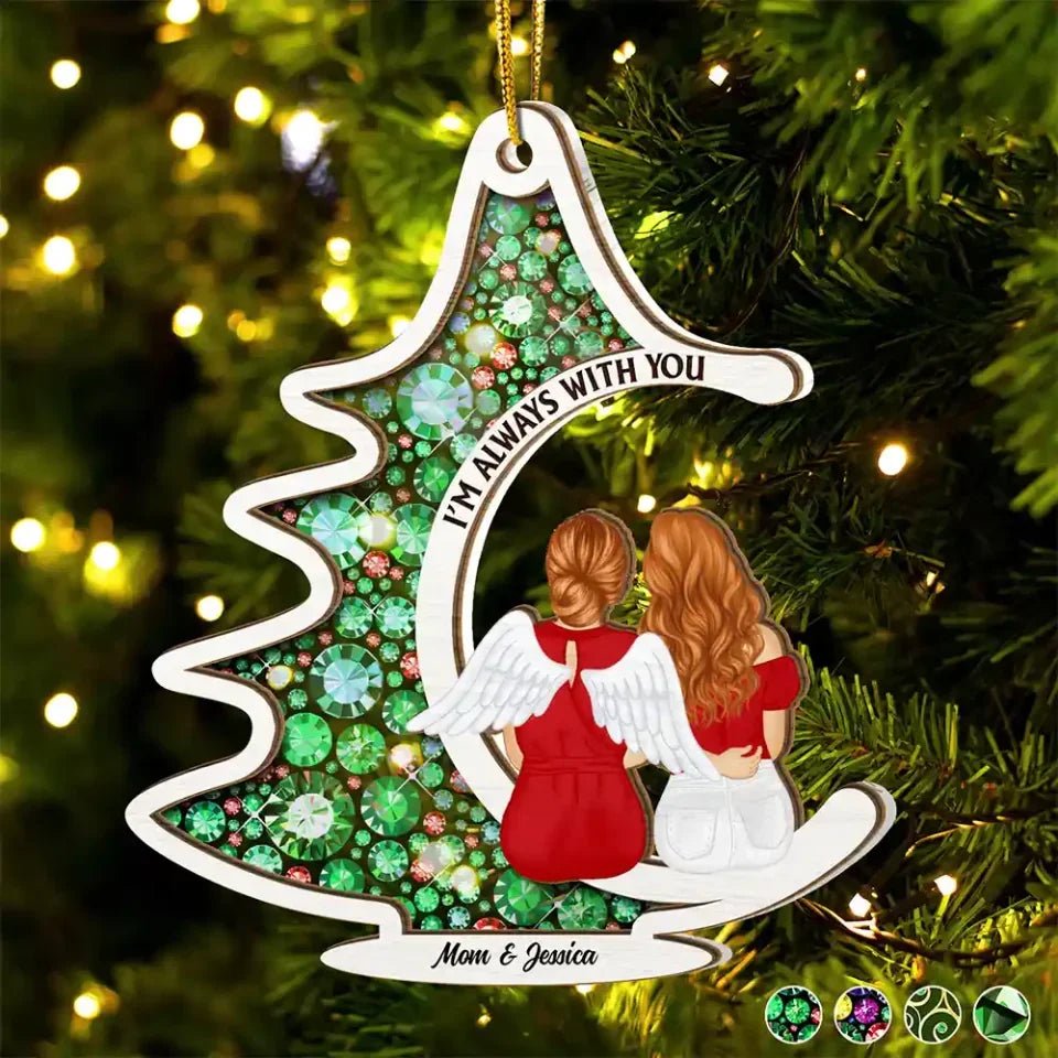 suncatcher personalized photo with name acrylic christmas remembrance 4in 10cm 10cm