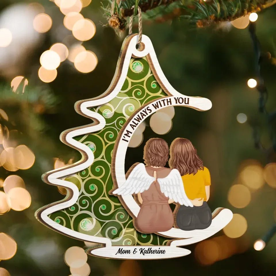 acrylic suncatcher personalized photo with name remembrance gift 8in 20cm 20cm