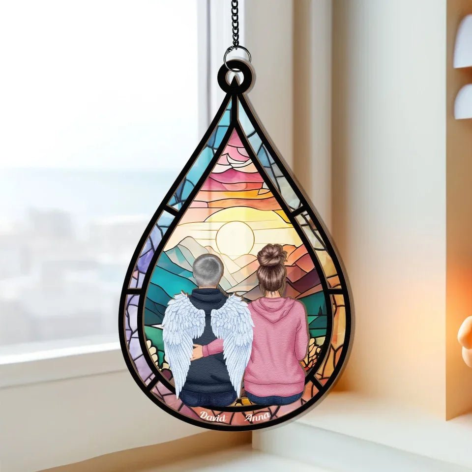 suncatcher personalized design acrylic memorial keepsake 4in 10cm 10cm