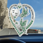 acrylic decoration personalized photo with name remembrance gift car ornament