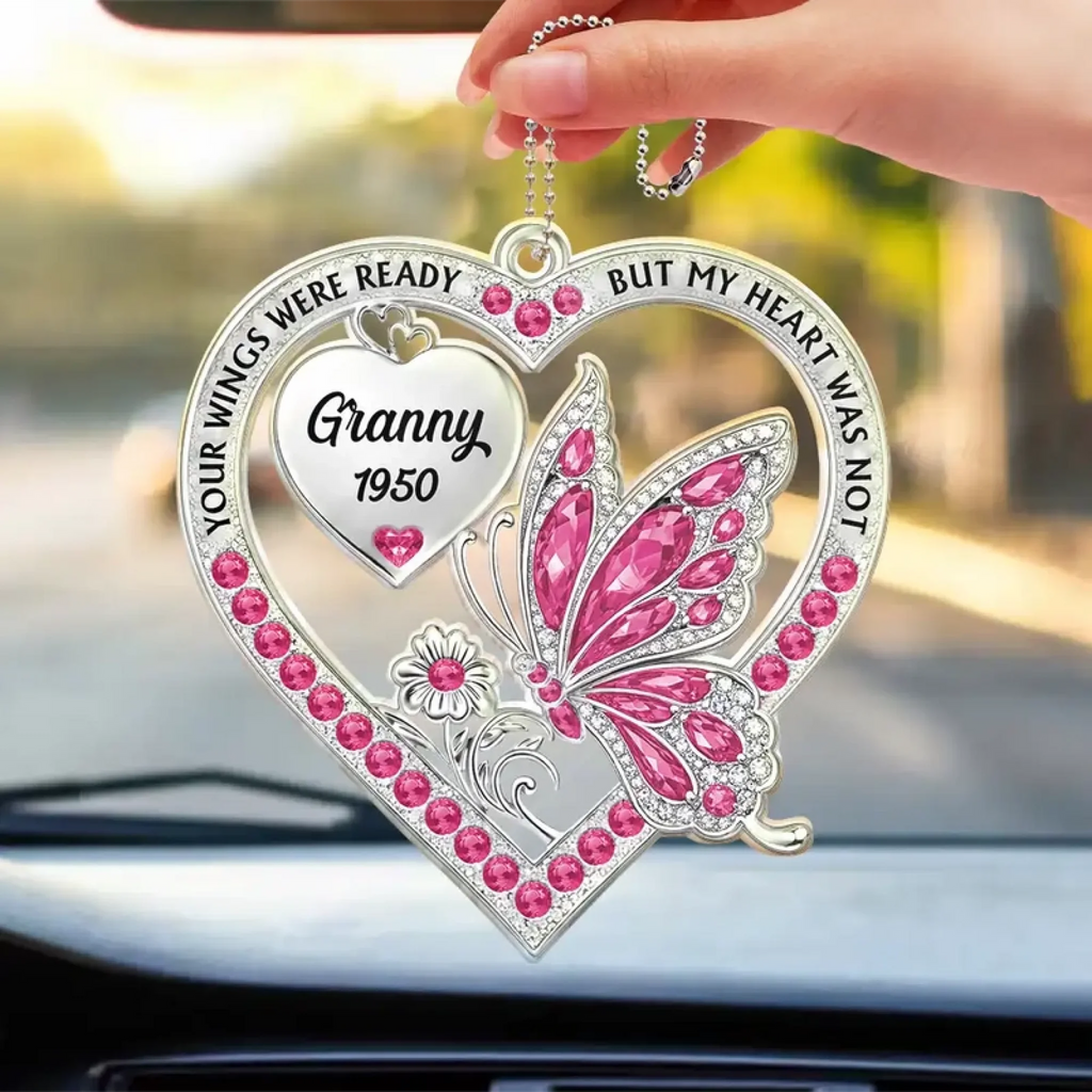 personalized photo with name decoration acrylic remembrance gift car ornament