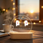 “Miles Apart, But Close at Heart” – Custom 2 State Map Night Light – Personalized Acrylic LED Lamp for Long Distance Couples, Family or Friends Gift 1140930 - DiyGiftly