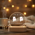 “Miles Apart, But Close at Heart” – Custom 2 State Map Night Light – Personalized Acrylic LED Lamp for Long Distance Couples, Family or Friends Gift 1140930 - DiyGiftly