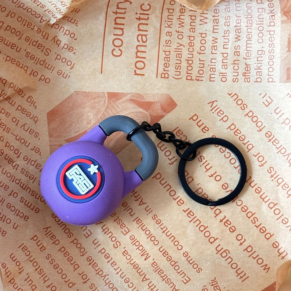 Mini Fitness Equipment Mini Kettlebell Keychain Accessories Equipment Pendant Backpack Rubber Keychain - DiyGiftly