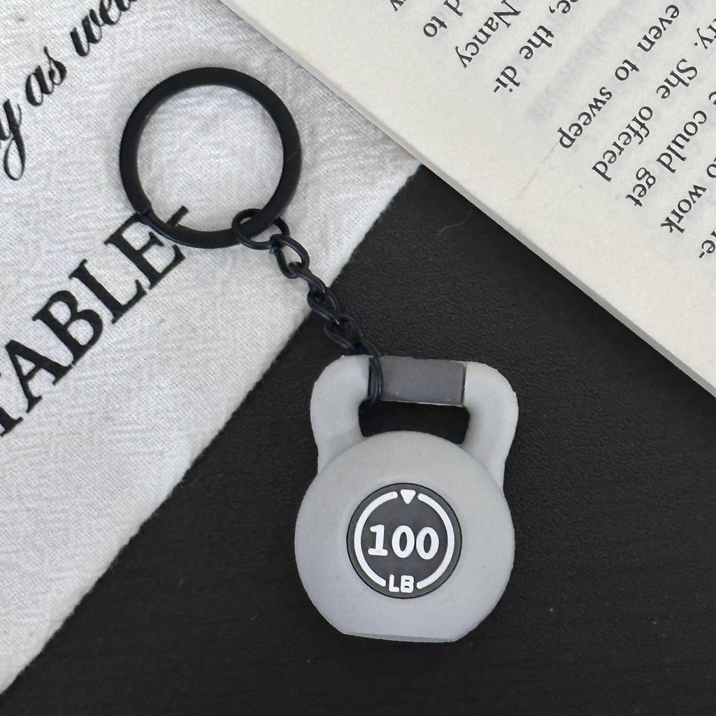 Mini Fitness Equipment Mini Kettlebell Rubber Keychain Accessories Equipment Pendant Backpack Keychain - DiyGiftly
