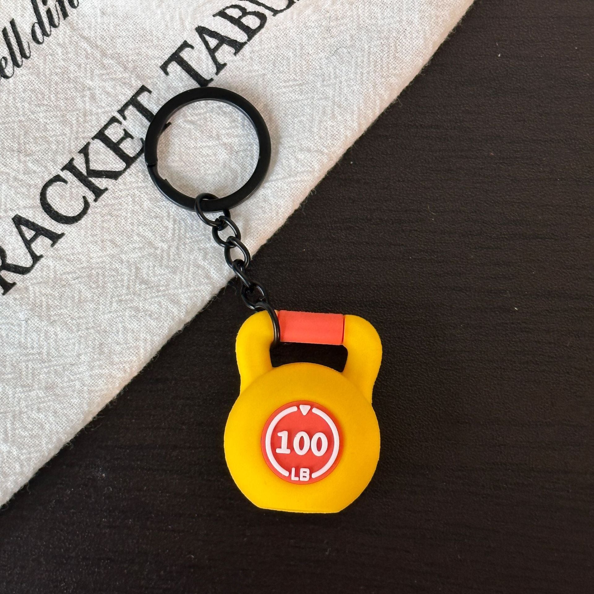 Mini Fitness Equipment Mini Kettlebell Rubber Keychain Accessories Equipment Pendant Backpack Keychain - DiyGiftly