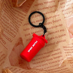 Mini Fitness Equipment Mini Water Bottle Rubber Keychain Accessories Equipment Pendant Backpack Keychain - DiyGiftly