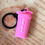 Mini Fitness Equipment Mini Water Bottle Rubber Keychain Accessories Equipment Pendant Backpack Keychain - DiyGiftly