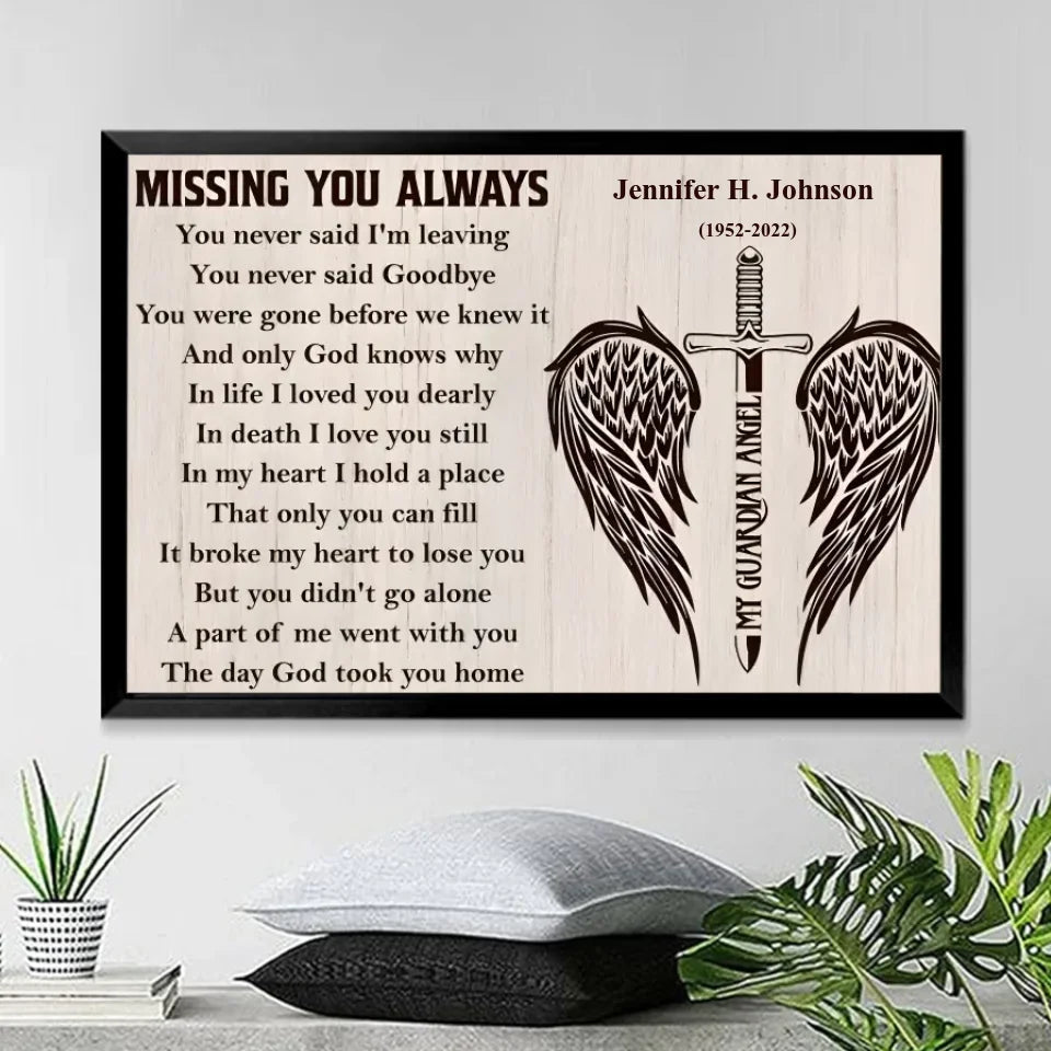 poster personalized photo wooden memorial keepsake poster and canvas