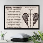 poster personalized photo wooden memorial keepsake poster and canvas