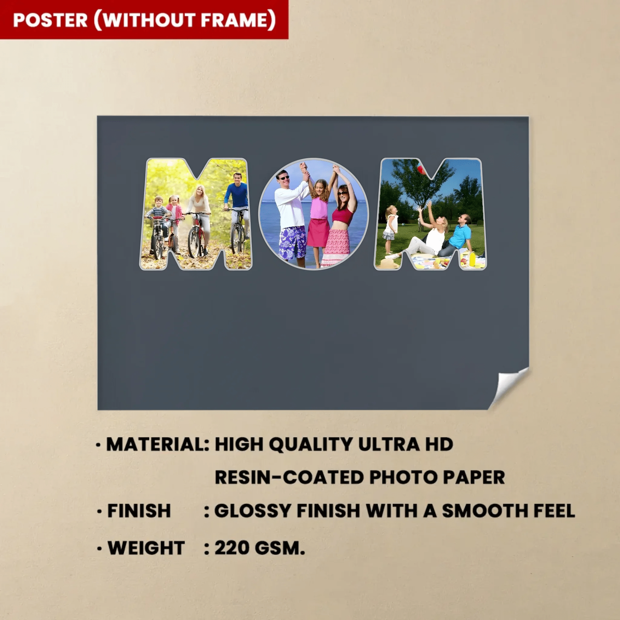 Mom Custom Photo - Customizable Dark Background Canvas732766 - 732670 - DiyGiftly