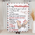 Mom Daughter You’ll Always Be My Baby Girl – Personalized Fleece Blanket, Sherpa Blanket – Custom Name Gift for Daughter from Mom, Birthday Christmas Keepsake 1080946 - DiyGiftly