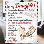 Mom Daughter You’ll Always Be My Baby Girl – Personalized Fleece Blanket, Sherpa Blanket – Custom Name Gift for Daughter from Mom, Birthday Christmas Keepsake 1080946 - DiyGiftly