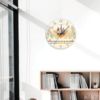 Mother And Daughter Forever Linked Together - Family Personalized Custom Horizontal Clock - Gift For Mom 743257 - DiyGiftly