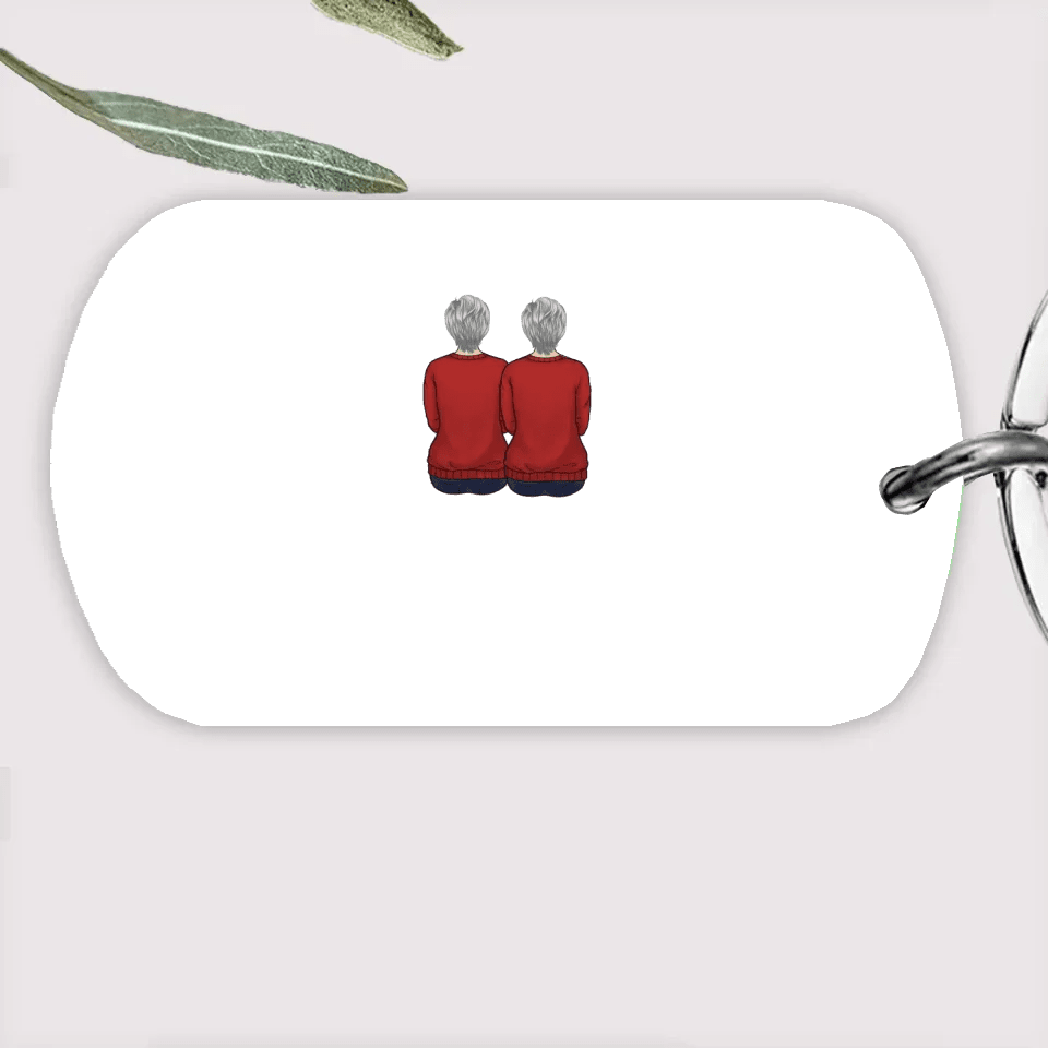 Mother And Daughter Forever Linked Together - Family Personalized Custom Horizontal Keychain - Gift For Mom 734564 - DiyGiftly