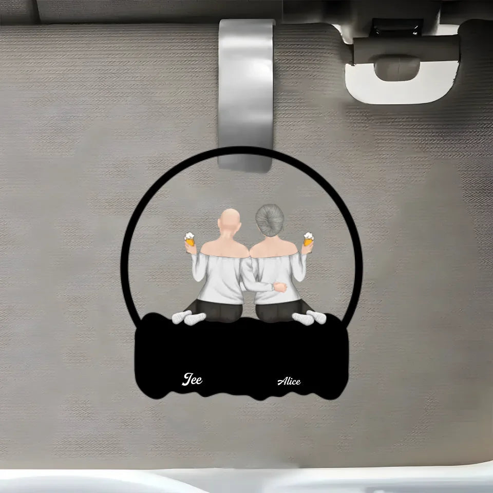 car visor clip gift for daughter personalized close up