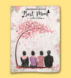 Mother & Daughters/Sons - The Love Between a Mother And Daughters is Forever 2D - Blanket - Personalized Blanket 722855 - DiyGiftly