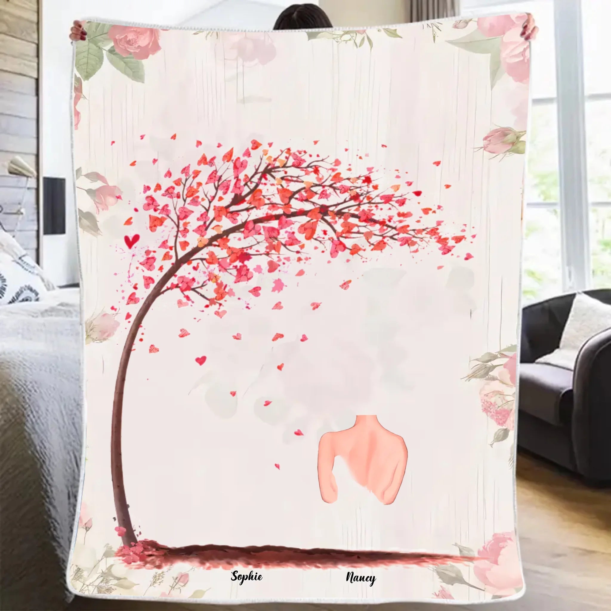 Mother & Daughters/Sons - The Love Between a Mother And Daughters is Forever 2D - Blanket - Personalized Blanket 722855 - DiyGiftly