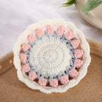personalized handmade crochet coaster set as a new home gift