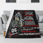 Motocross Racer Vertical Personalized Blanket 746238 - M - DiyGiftly