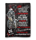Motocross Racer Vertical Personalized Blanket 746238 - M - DiyGiftly