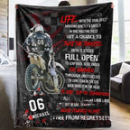 Motocross Racer Vertical Personalized Blanket 746238 - M - DiyGiftly