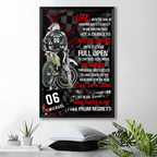 Motocross Racer Vertical Personalized Poster 746210 - 746231 - DiyGiftly