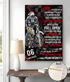 Motocross Racer Vertical Personalized Poster 746210 - 746231 - DiyGiftly
