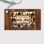 Motorcycle Name Sign, Personalized Couple Photo Collage Keychain - Gift for Biker Couple 747842 - Y - DiyGiftly