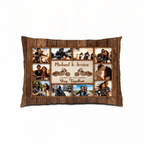 Motorcycle Name Sign, Personalized Couple Photo Collage Pillow - Gift for Biker Couple 747794 - B - DiyGiftly