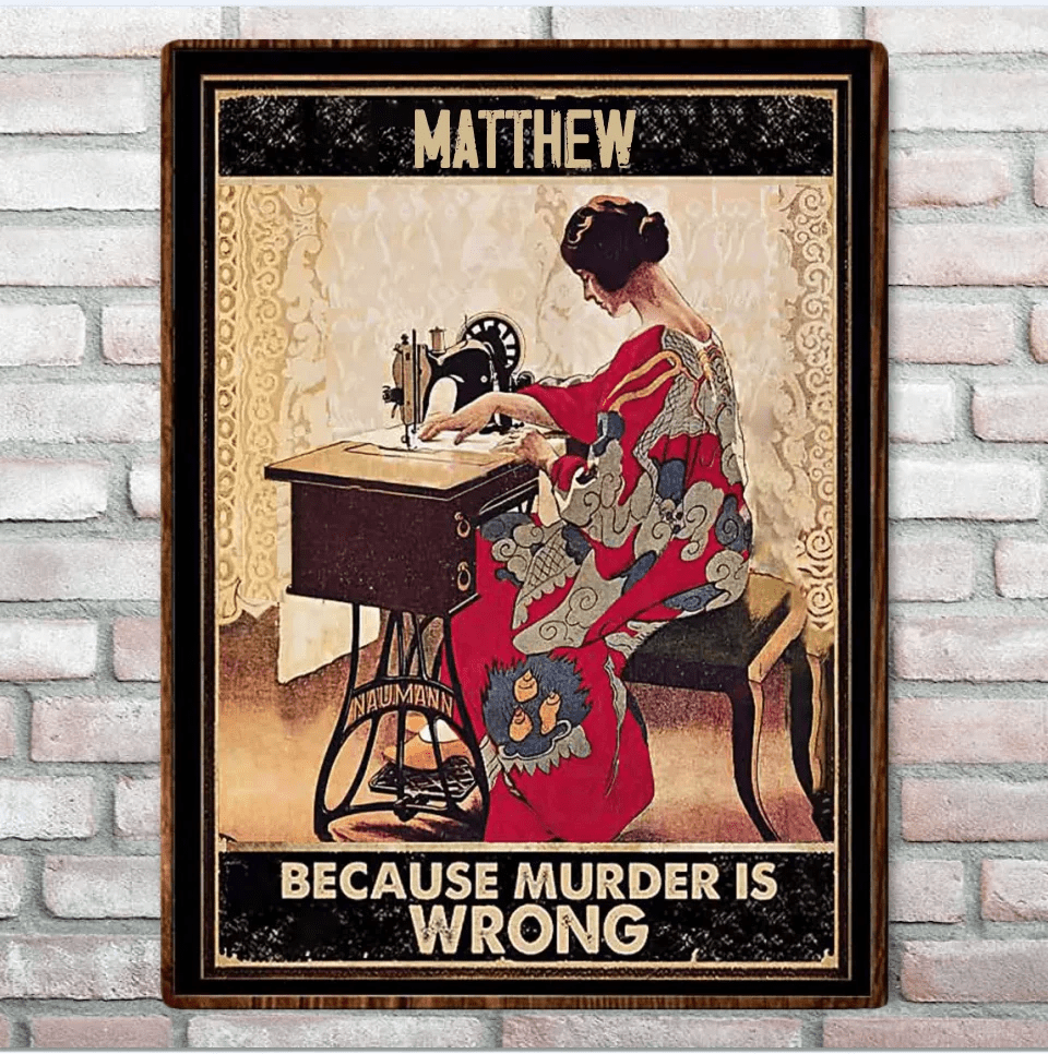 Murder - Sewing Poster 748355 - 748356 - DiyGiftly
