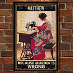 Murder - Sewing Poster 748355 - 748356 - DiyGiftly
