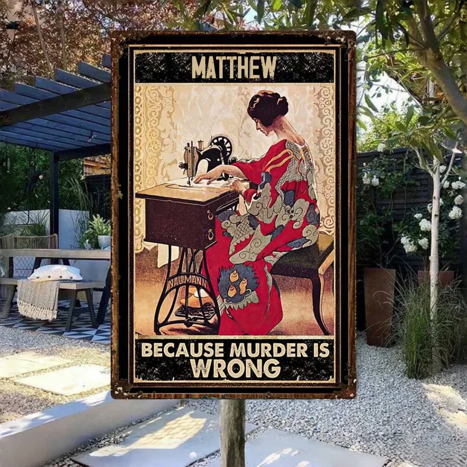 Murder - Sewing Poster 748355 - 748356 - DiyGiftly