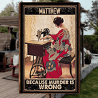 Murder - Sewing Poster 748355 - 748356 - DiyGiftly
