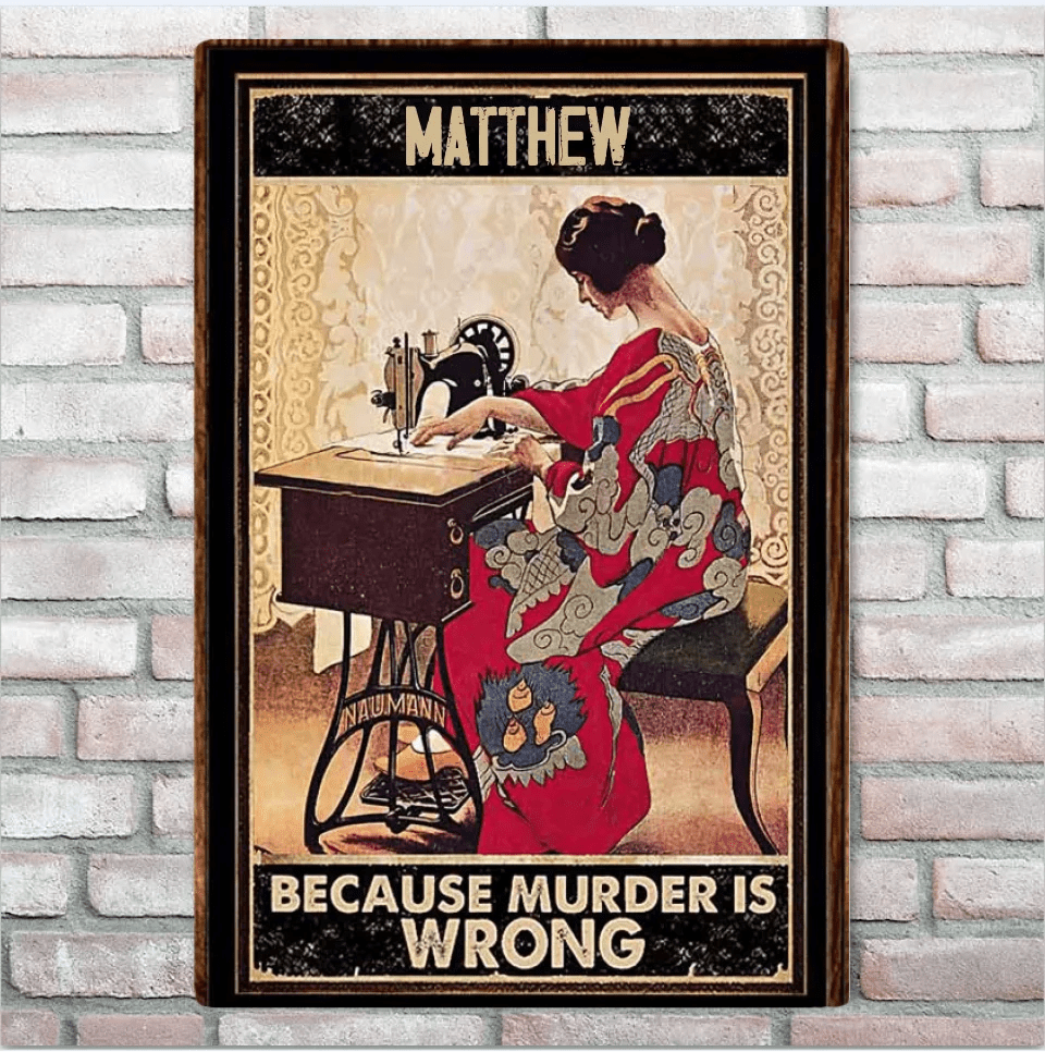 Murder - Sewing Poster 748355 - 748356 - DiyGiftly