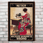 Murder - Sewing Poster 748355 - 748356 - DiyGiftly
