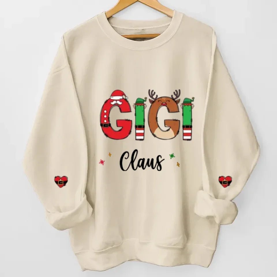 My Greatest Blessings Call Me Gigi - Family Personalized Custom Unisex Sweatshirt With Design On Sleeve - Christmas Gift For Mom, Grandma 680935 - 680936 - DiyGiftly