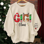 My Greatest Blessings Call Me Gigi - Family Personalized Custom Unisex Sweatshirt With Design On Sleeve - Christmas Gift For Mom, Grandma 680935 - 680936 - DiyGiftly