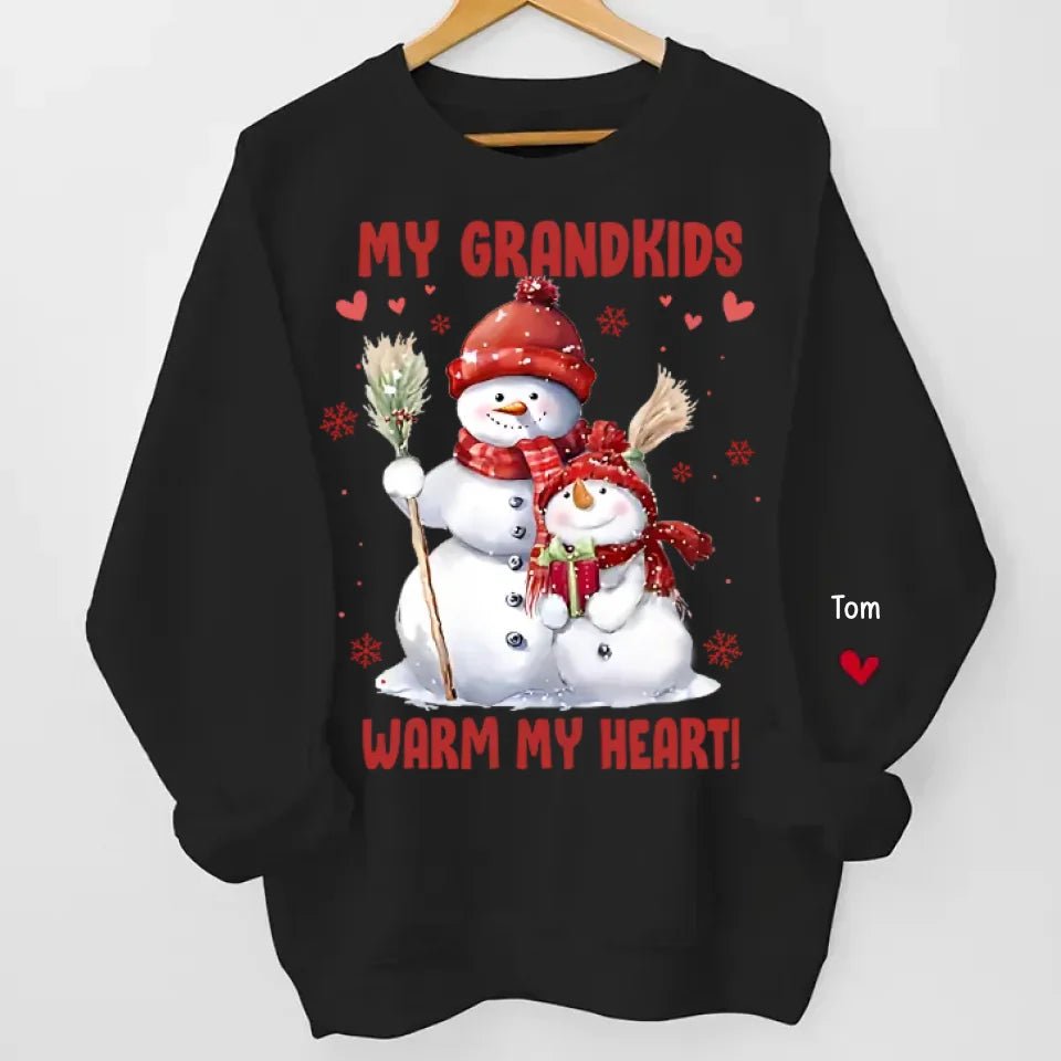 My Greatest Blessings Call Me Grandma - Family Personalized Custom Unisex Sweatshirt With Design On Sleeve - Christmas Gift For Mom, Grandma 680927 - 680931 - DiyGiftly