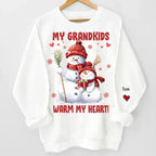 My Greatest Blessings Call Me Grandma - Family Personalized Custom Unisex Sweatshirt With Design On Sleeve - Christmas Gift For Mom, Grandma 680927 - 680931 - DiyGiftly