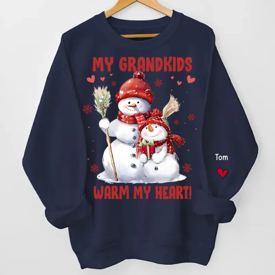 My Greatest Blessings Call Me Grandma - Family Personalized Custom Unisex Sweatshirt With Design On Sleeve - Christmas Gift For Mom, Grandma 680927 - 680931 - DiyGiftly