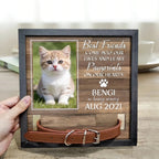 custom photo cat memorial sign