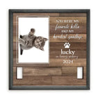 photo memorial frame for cat collar
